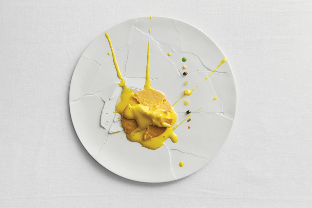 Bottura’s signature dessert, “Oops! I Dropped the Lemon Tart”
